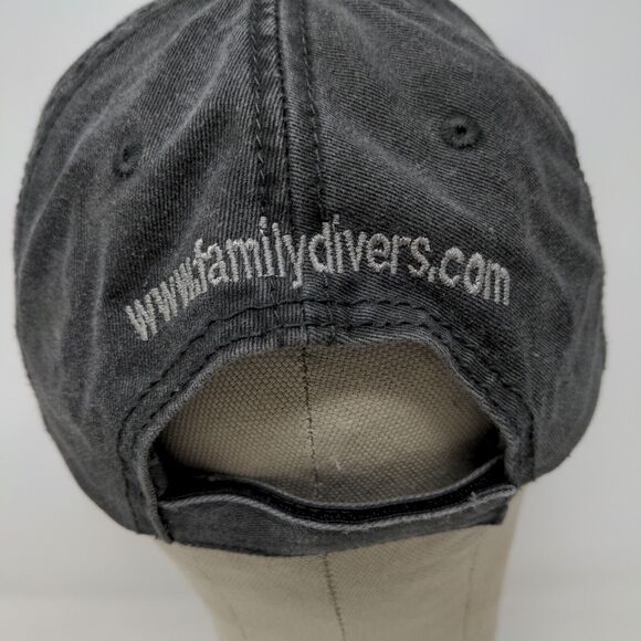 SeaLIfe Mens Strapback Hat Gray OSFM Underwater Camera Cap Embroidered Logo - Picture 8 of 11
